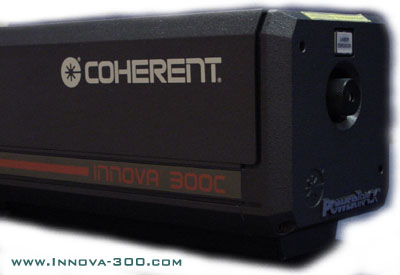 Coherent Laser Innova 300C Ion Laser System, Krypton Argon Ultraviolet UV ArKr - Laser Innovations